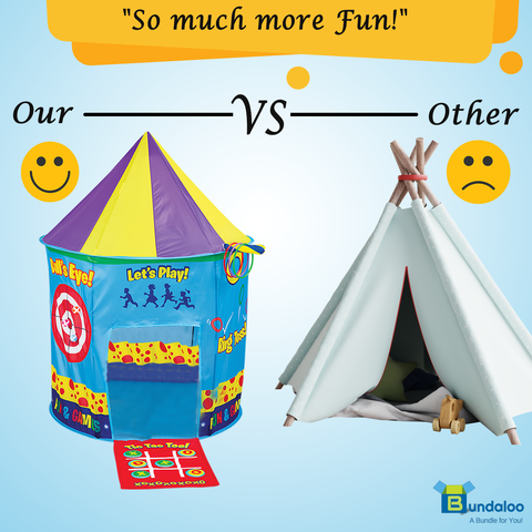 Bundaloo Kids 3 In 1 Carnival Game Tent