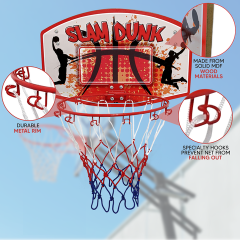 Bundaloo Slam Dunk Over the door Basketball Game - Boys