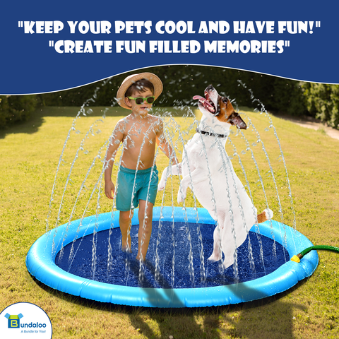 Bundaloo Dog Pool Sprinkler - Outdoor Splash Mat
