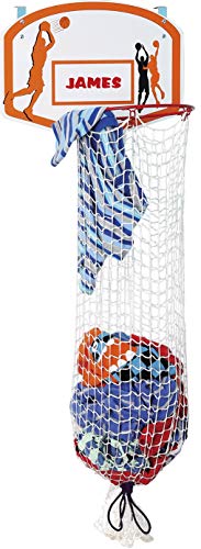 Bundaloo Basketball Laundry Hamper - Over The Door 2 In 1