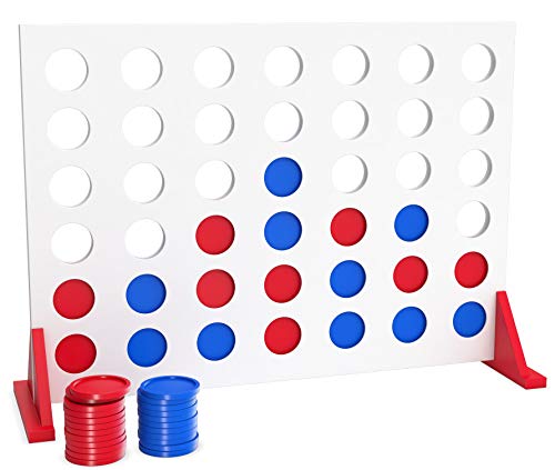 Bundaloo Giant Wood 4 in a Row Game - 2 Player Large