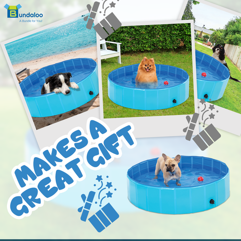 Bundaloo Collapsible Foldable Portable Dog Pool