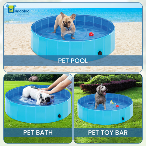 Bundaloo Collapsible Foldable Portable Dog Pool