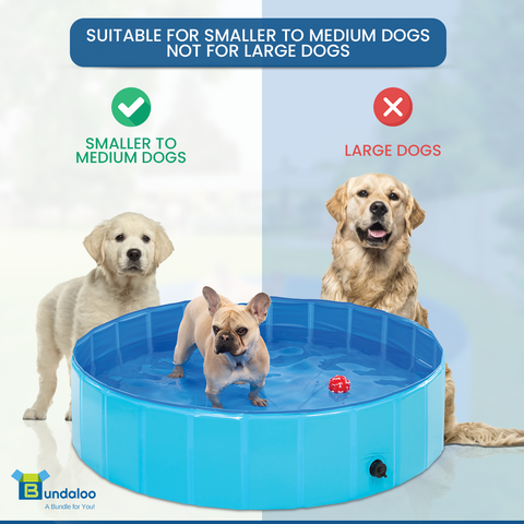 Bundaloo Collapsible Foldable Portable Dog Pool