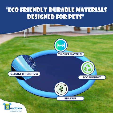 Bundaloo Dog Pool Sprinkler - Outdoor Splash Mat