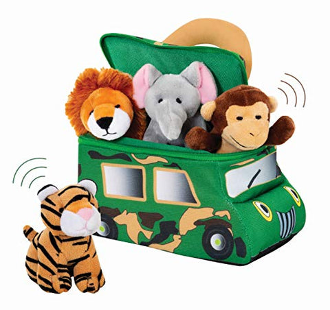 Bundaloo Plush Jungle Animals Set with Realistic Sounds