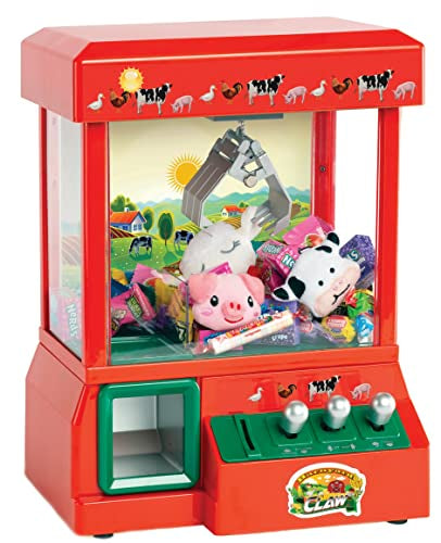 Bundaloo Farm Claw Machine Arcade Game with 3 Mini Plush Farm Animals