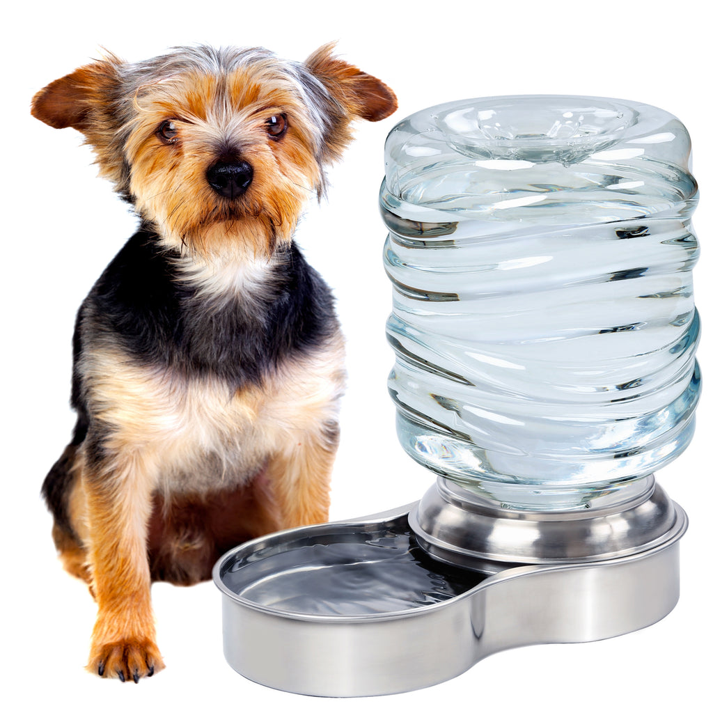 Bundaloo Automatic Dog Water Bowl Dispenser - Stainless Steel