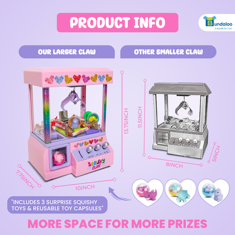Bundaloo Squishy Claw Machine Arcade Game
