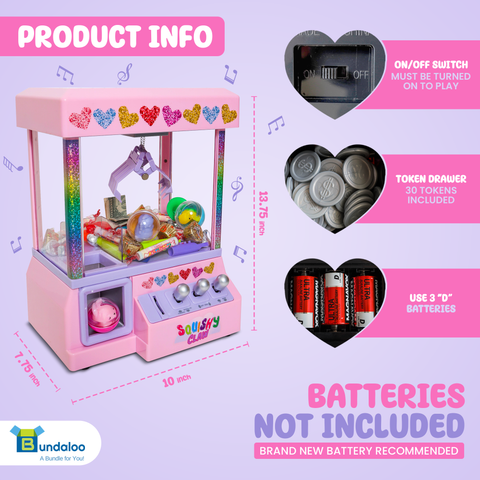 Bundaloo Squishy Claw Machine Arcade Game