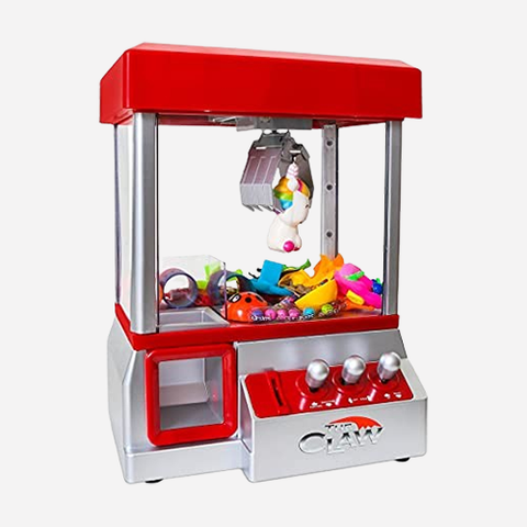Bundaloo Original Mini Claw Machine Arcade Game - Red