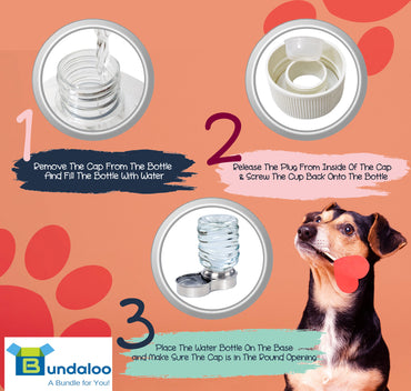 Bundaloo Automatic  Dog Water Bowl Dispenser - Stainless Steel