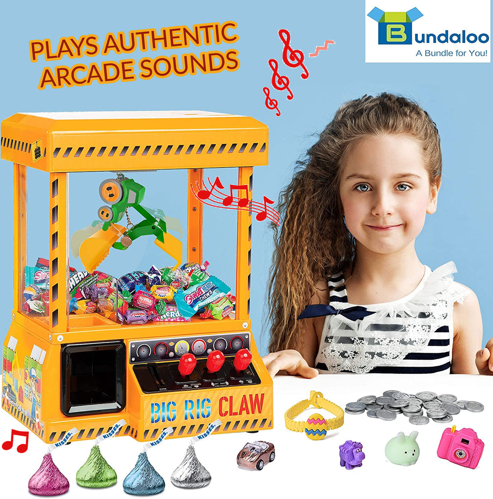 Bundaloo Claw Machine Arcade Game with Sound, Cool Fun Mini Candy