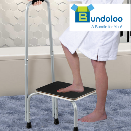 Bundaloo Support Step Stool for Hospital Bed, Kitchen Shelving, & Bath Tub